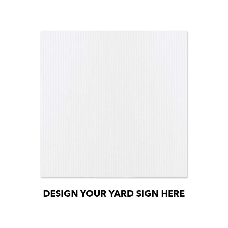 Corrugated Plastic Yard Signs, 48" x 48"